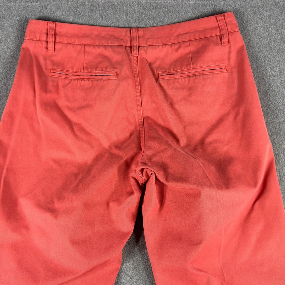 Bonobos Washed Chino Slim Fit Pants Mens 32x32 Pink‎ Stretch Cotton Trousers